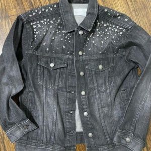 Beautiful bedazzled denim jacket
